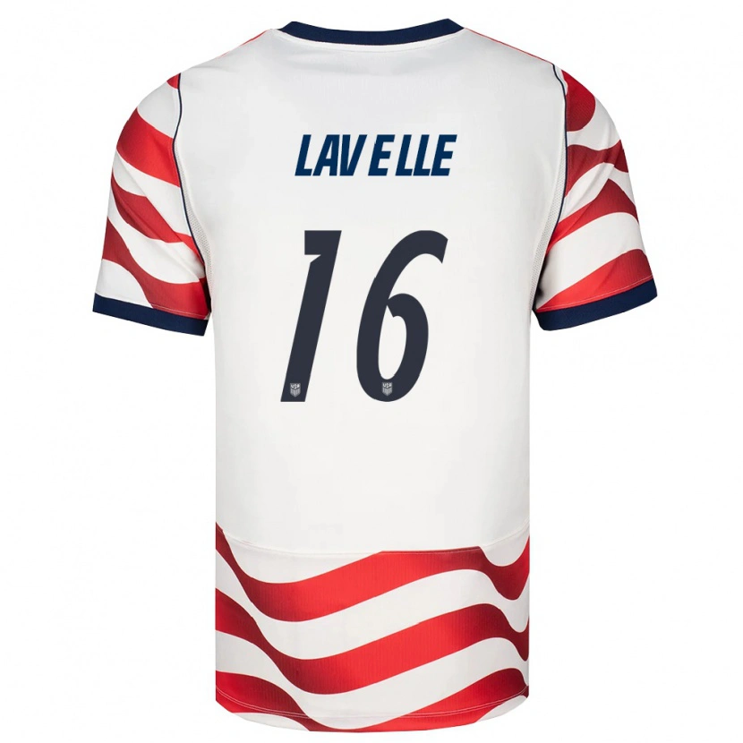 Danxen Niño Camiseta Estados Unidos Rose Lavelle #16 Rojo Blanco Negro 1ª Equipación 26-28 La Camisa México