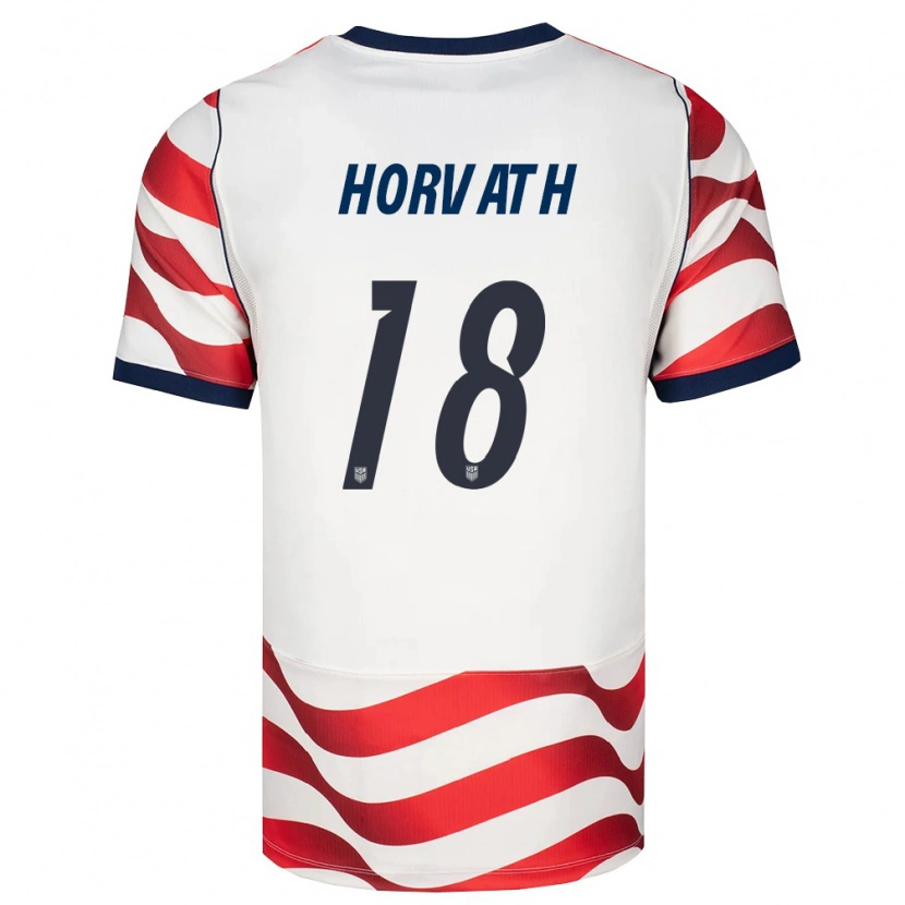 Danxen Niño Camiseta Estados Unidos Ethan Horvath #18 Rojo Blanco Negro 1ª Equipación 26-28 La Camisa México