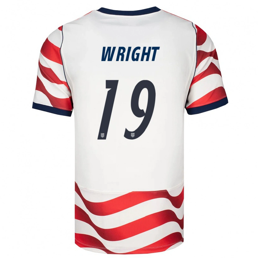 Danxen Niño Camiseta Estados Unidos Haji Wright #19 Rojo Blanco Negro 1ª Equipación 26-28 La Camisa México