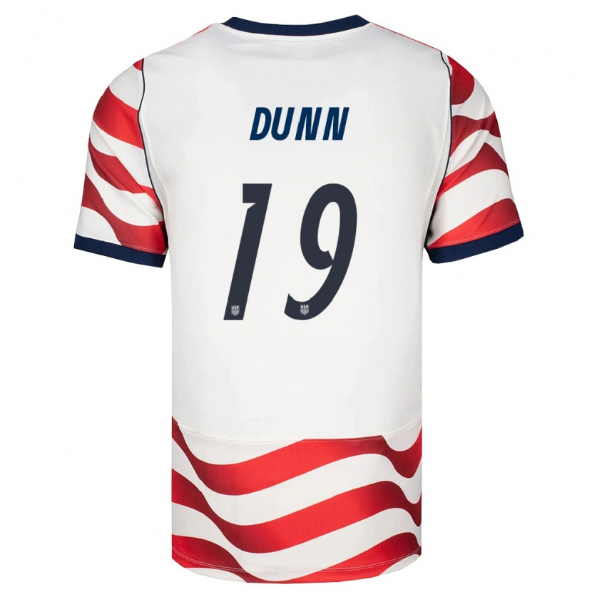 Danxen Niño Camiseta Estados Unidos Crystal Dunn #19 Rojo Blanco Negro 1ª Equipación 26-28 La Camisa México