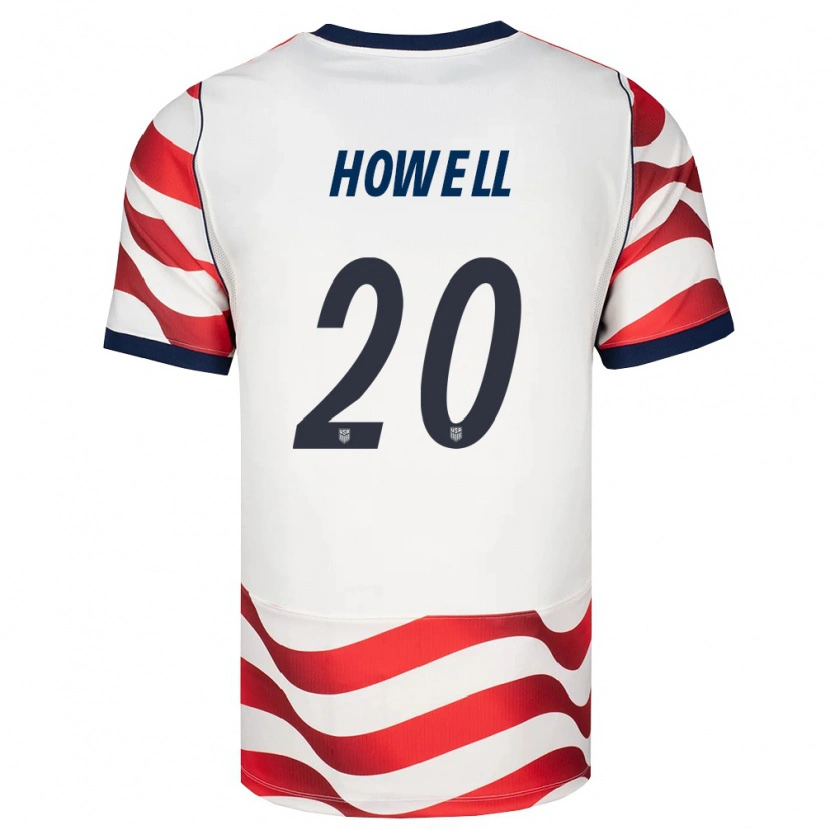 Danxen Niño Camiseta Estados Unidos Jaelin Howell #20 Rojo Blanco Negro 1ª Equipación 26-28 La Camisa México
