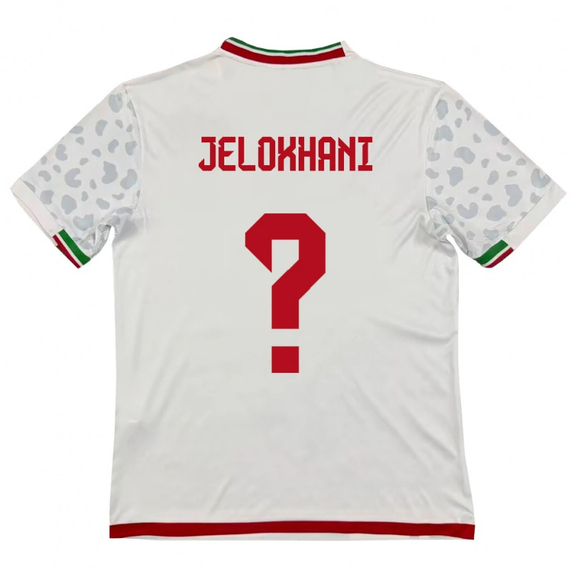 Danxen Niño Camiseta Irán Ali Jelokhani Niaraki #0 Blanco Rojo 1ª Equipación 26-28 La Camisa México