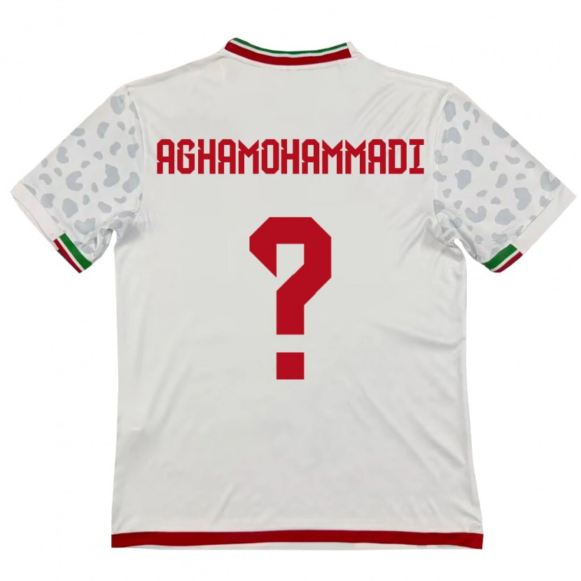 Danxen Niño Camiseta Irán Mehrdad Aghamohammadi #0 Blanco Rojo 1ª Equipación 26-28 La Camisa México