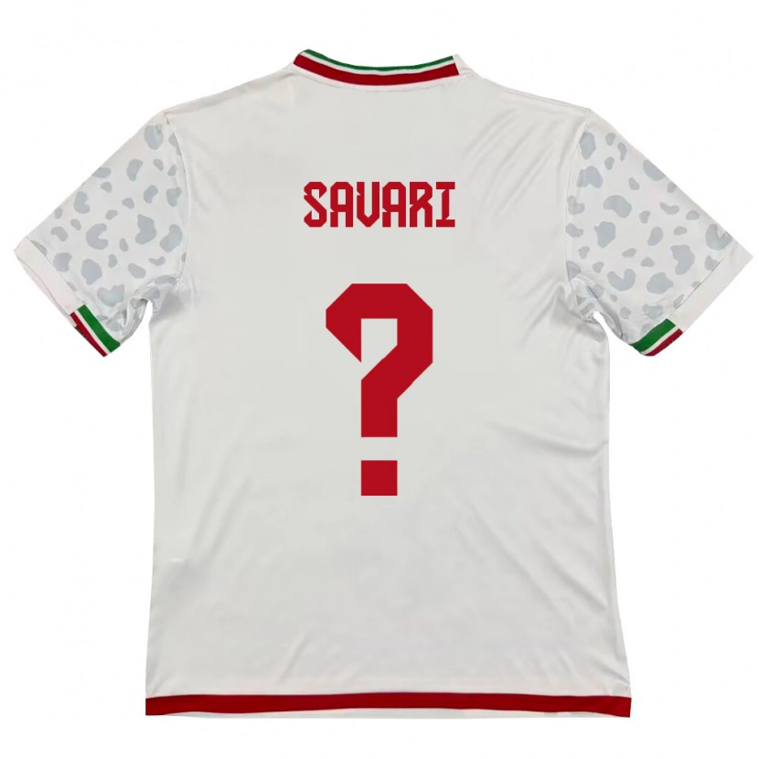 Danxen Niño Camiseta Irán Morteza Savari #0 Blanco Rojo 1ª Equipación 26-28 La Camisa México