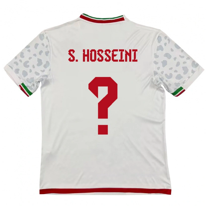 Danxen Niño Camiseta Irán Seyed Mohammadjavad Hosseini #0 Blanco Rojo 1ª Equipación 26-28 La Camisa México