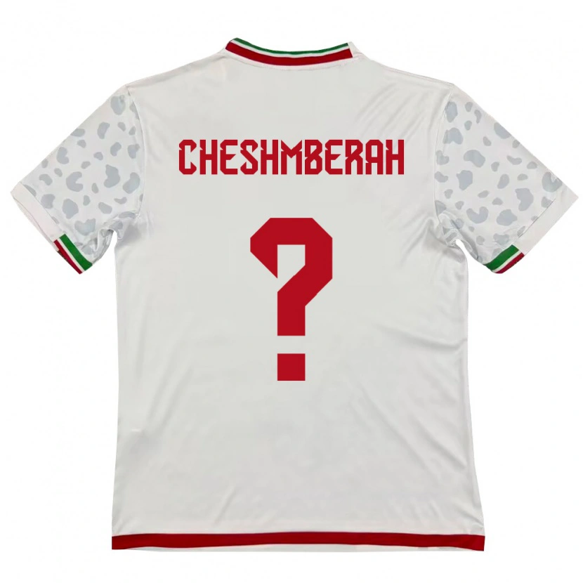Danxen Niño Camiseta Irán Mehdi Cheshmberah #0 Blanco Rojo 1ª Equipación 26-28 La Camisa México