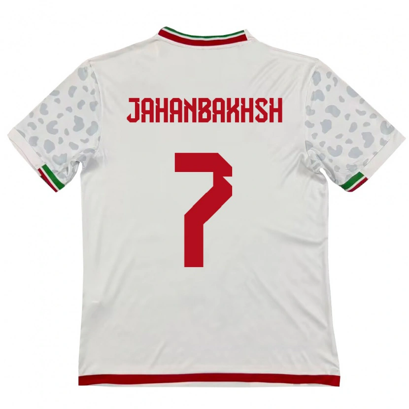 Danxen Niño Camiseta Irán Alireza Jahanbakhsh #7 Blanco Rojo 1ª Equipación 26-28 La Camisa México