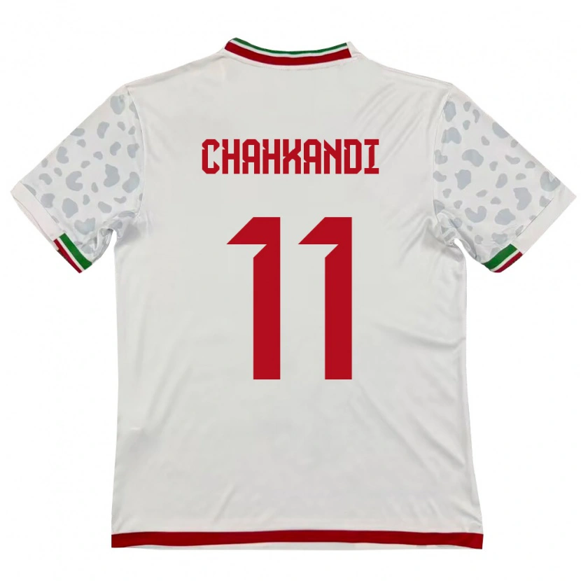 Danxen Niño Camiseta Irán Samaneh Chahkandi #11 Blanco Rojo 1ª Equipación 26-28 La Camisa México