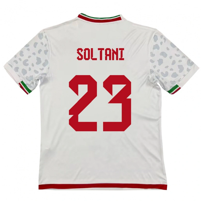 Danxen Niño Camiseta Irán Raouf Soltani #23 Blanco Rojo 1ª Equipación 26-28 La Camisa México