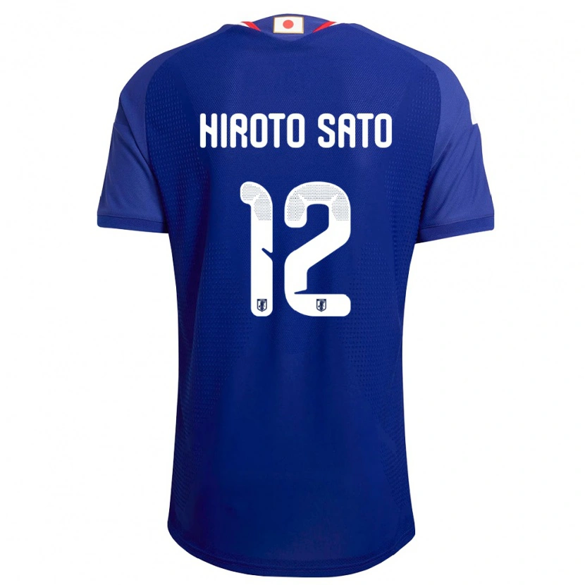 Danxen Niño Camiseta Japón Hiroto Sato #12 Azul Blanco Rojo 1ª Equipación 26-28 La Camisa México