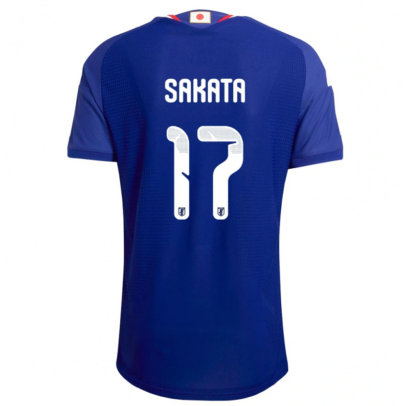 Danxen Niño Camiseta Japón Reiya Sakata #17 Azul Blanco Rojo 1ª Equipación 26-28 La Camisa México