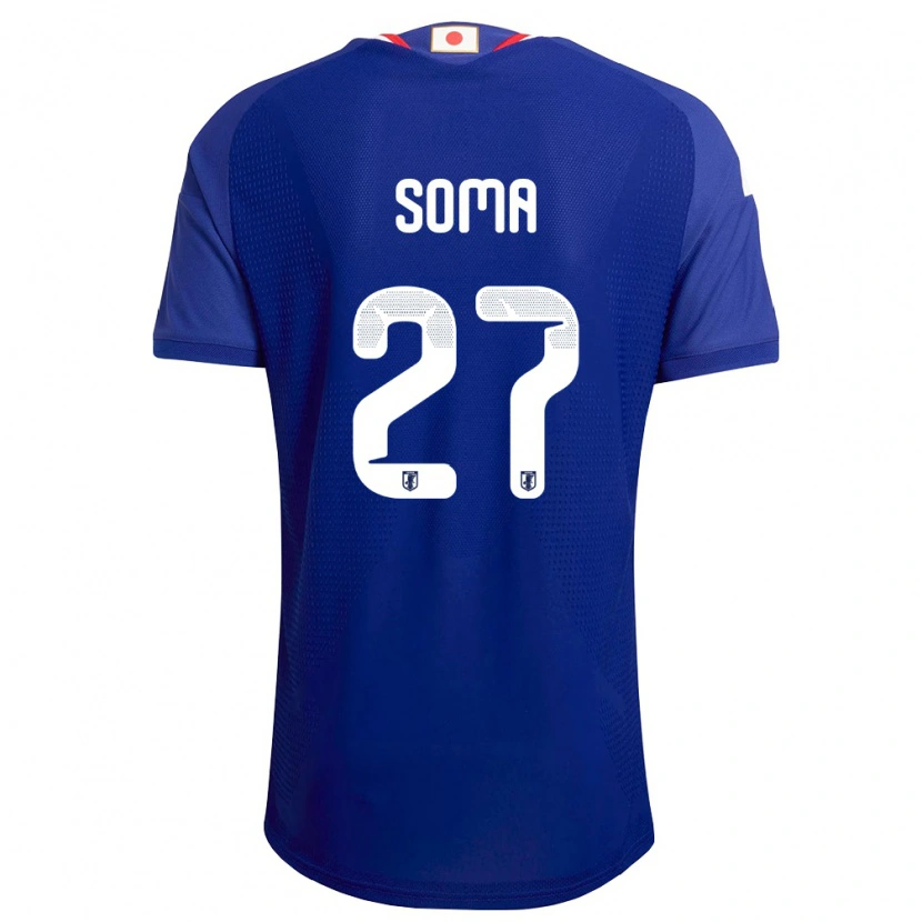Danxen Niño Camiseta Japón Yuki Soma #27 Azul Blanco Rojo 1ª Equipación 26-28 La Camisa México