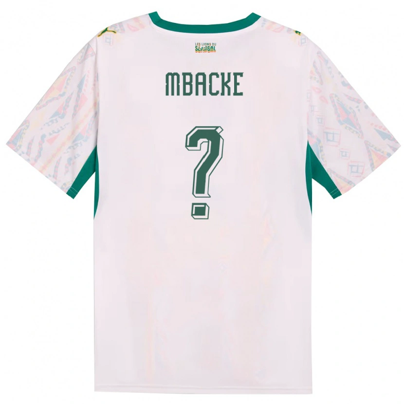 Danxen Niño Camiseta Senegal Mamadou Mbacke #0 Blanco Verde Amarillo 1ª Equipación 26-28 La Camisa México