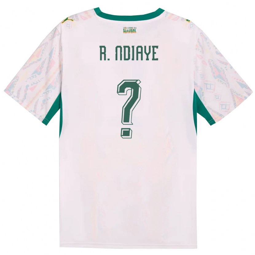 Danxen Niño Camiseta Senegal Rassoul Ndiaye #0 Blanco Verde Amarillo 1ª Equipación 26-28 La Camisa México