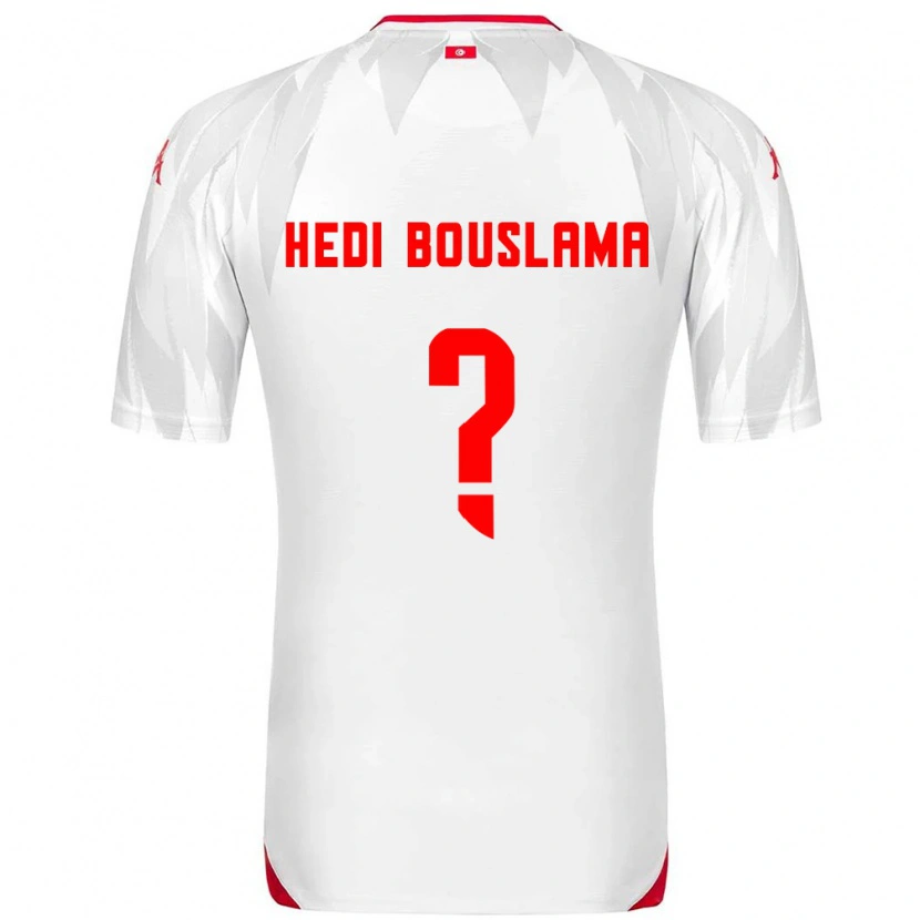 Danxen Niño Camiseta Túnez Mohamed Hedi Bouslama #0 Blanco Rojo 1ª Equipación 26-28 La Camisa México