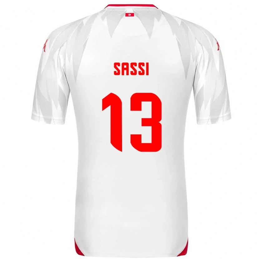 Danxen Niño Camiseta Túnez Ferjani Sassi #13 Blanco Rojo 1ª Equipación 26-28 La Camisa México
