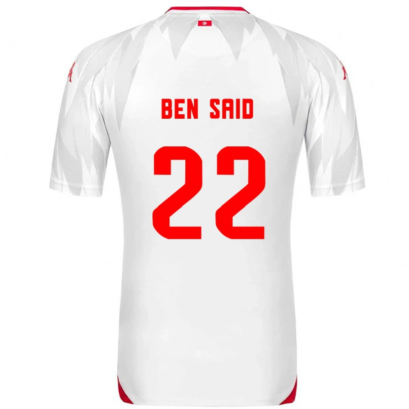 Danxen Niño Camiseta Túnez Bechir Ben Said #22 Blanco Rojo 1ª Equipación 26-28 La Camisa México