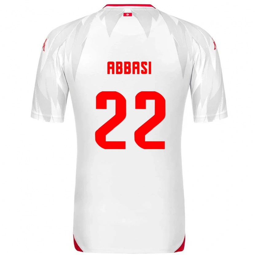 Danxen Niño Camiseta Túnez Bechir Abbasi #22 Blanco Rojo 1ª Equipación 26-28 La Camisa México