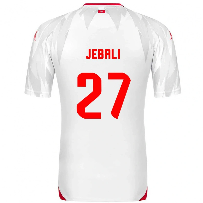 Danxen Niño Camiseta Túnez Issam Jebali #27 Blanco Rojo 1ª Equipación 26-28 La Camisa México