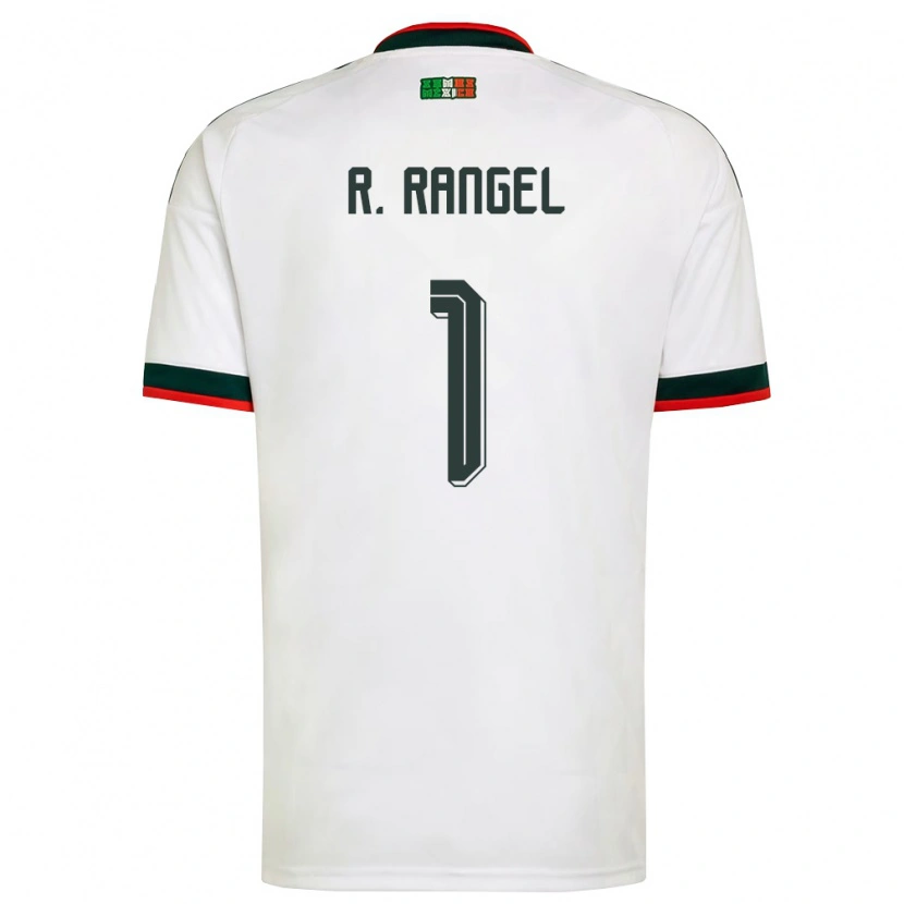 Danxen Niño Camiseta México Raúl Rangel #1 Blanco Borgoña Verde 2ª Equipación 26-28 La Camisa México