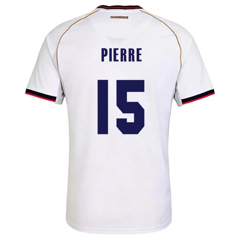 Danxen Niño Camiseta Panamá Joshua Pierre #15 Blanco Rojo 2ª Equipación 26-28 La Camisa México