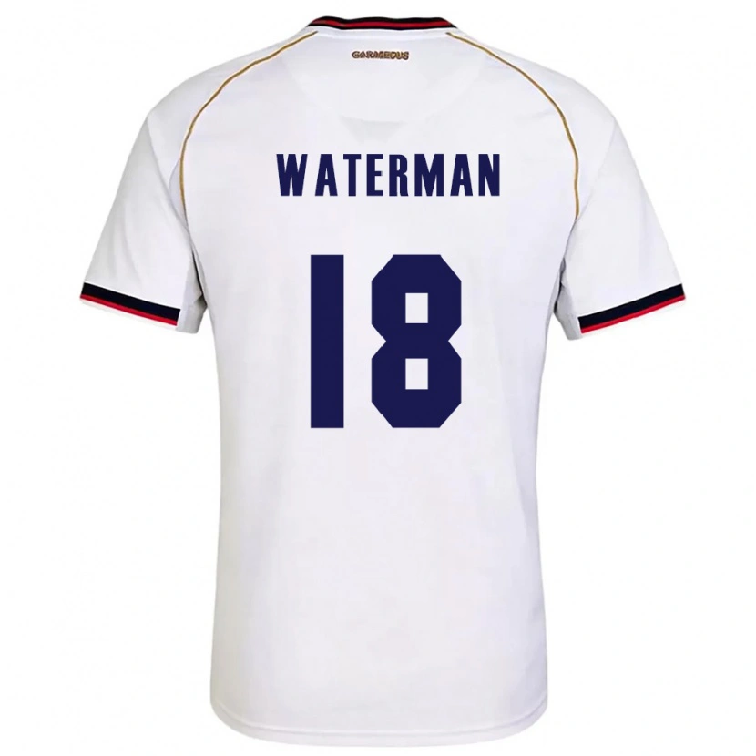 Danxen Niño Camiseta Panamá Cecilio Waterman #18 Blanco Rojo 2ª Equipación 26-28 La Camisa México
