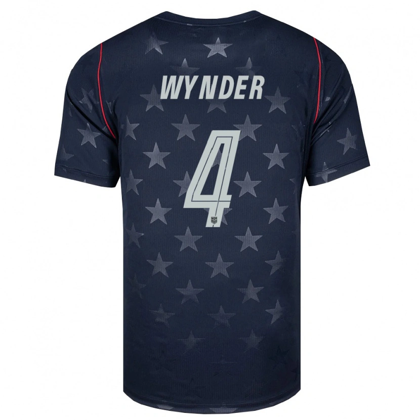 Danxen Niño Camiseta Estados Unidos Joshua Wynder #4 Negro Blanco Rojo 2ª Equipación 26-28 La Camisa México