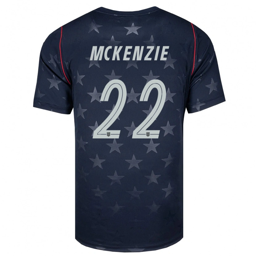 Danxen Niño Camiseta Estados Unidos Mark Mckenzie #22 Negro Blanco Rojo 2ª Equipación 26-28 La Camisa México