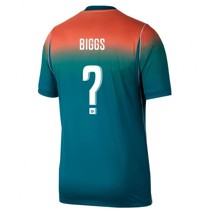 Danxen Niño Camiseta Australia Lennon Biggs #0 Verde Rosa 2ª Equipación 26-28 La Camisa México
