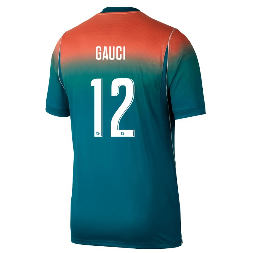 Danxen Niño Camiseta Australia Joe Gauci #12 Verde Rosa 2ª Equipación 26-28 La Camisa México