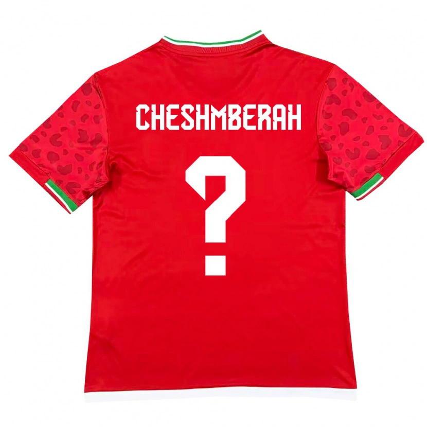 Danxen Niño Camiseta Irán Mehdi Cheshmberah #0 Rojo Blanco 2ª Equipación 26-28 La Camisa México