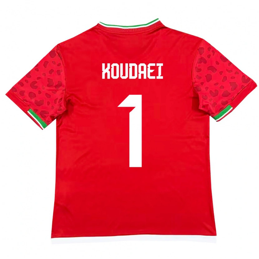 Danxen Niño Camiseta Irán Zohreh Koudaei #1 Rojo Blanco 2ª Equipación 26-28 La Camisa México
