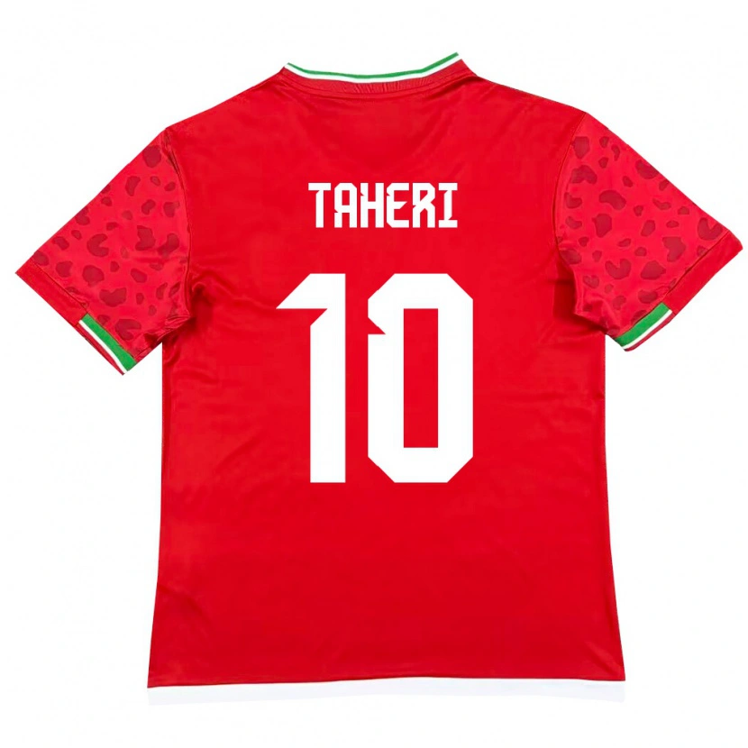 Danxen Niño Camiseta Irán Kasra Taheri #10 Rojo Blanco 2ª Equipación 26-28 La Camisa México