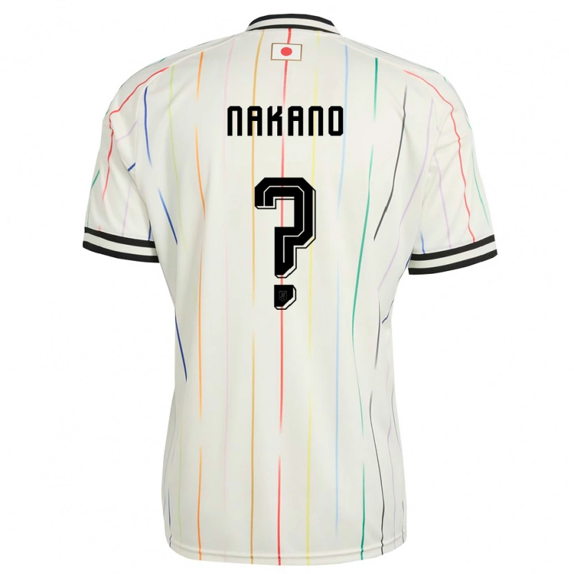Danxen Niño Camiseta Japón Haruto Nakano #0 Blanco Negro 2ª Equipación 26-28 La Camisa México