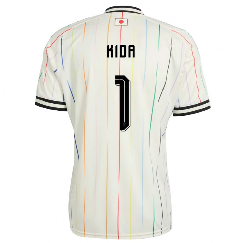 Danxen Niño Camiseta Japón Rento Kida #1 Blanco Negro 2ª Equipación 26-28 La Camisa México