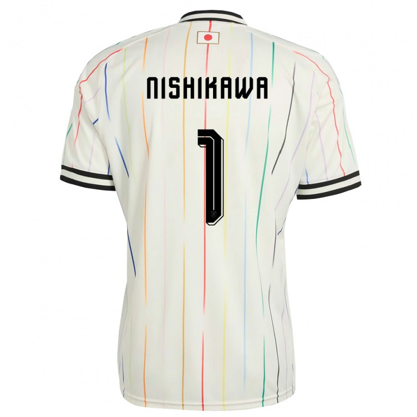 Danxen Niño Camiseta Japón Genki Nishikawa #1 Blanco Negro 2ª Equipación 26-28 La Camisa México