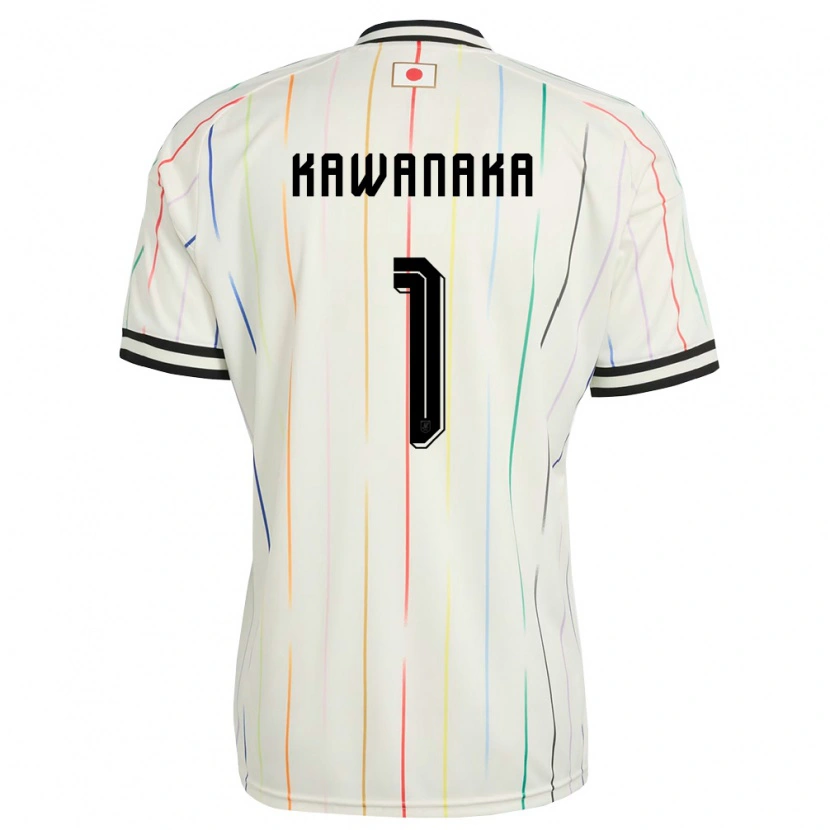 Danxen Niño Camiseta Japón Aoto Kawanaka #1 Blanco Negro 2ª Equipación 26-28 La Camisa México