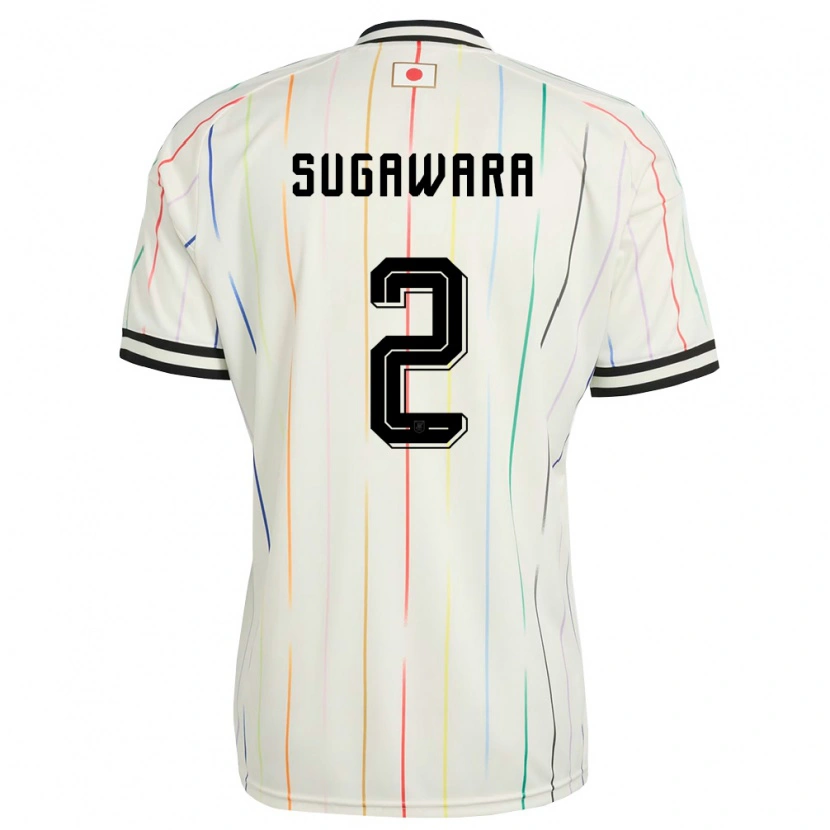 Danxen Niño Camiseta Japón Yukinari Sugawara #2 Blanco Negro 2ª Equipación 26-28 La Camisa México