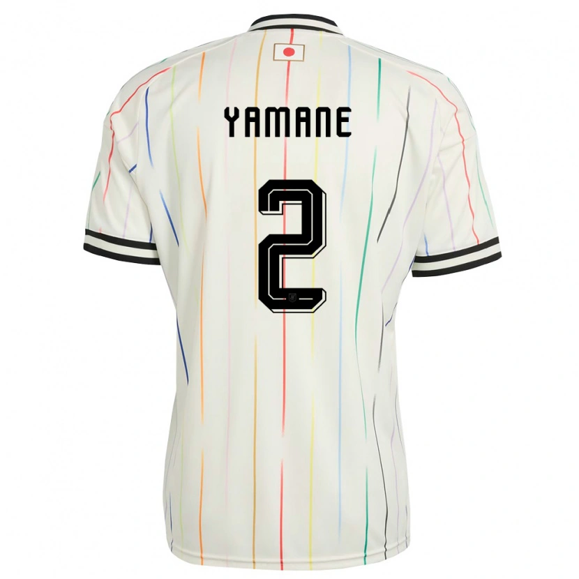 Danxen Niño Camiseta Japón Miki Yamane #2 Blanco Negro 2ª Equipación 26-28 La Camisa México