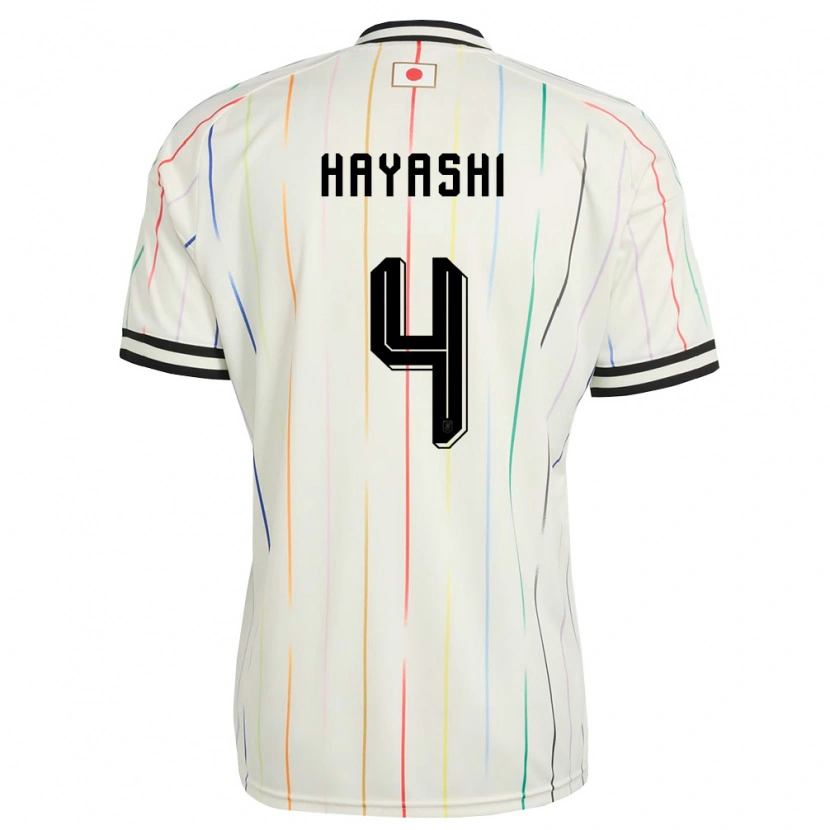 Danxen Niño Camiseta Japón Teon Hayashi #4 Blanco Negro 2ª Equipación 26-28 La Camisa México