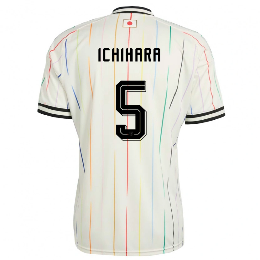 Danxen Niño Camiseta Japón Rion Ichihara #5 Blanco Negro 2ª Equipación 26-28 La Camisa México