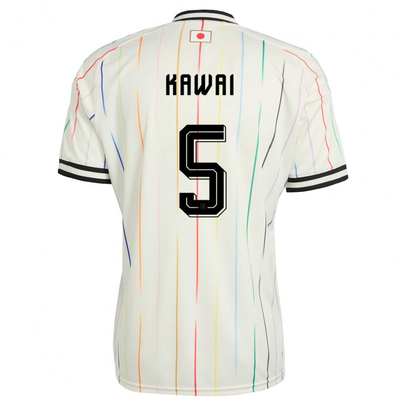 Danxen Niño Camiseta Japón Kairi Kawai #5 Blanco Negro 2ª Equipación 26-28 La Camisa México