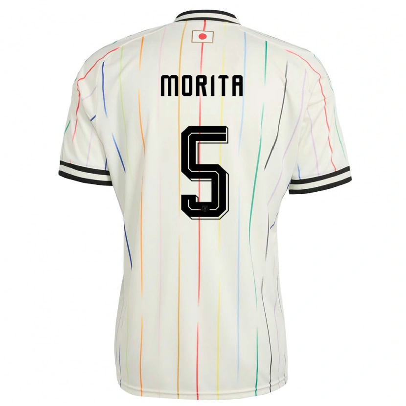 Danxen Niño Camiseta Japón Hidemasa Morita #5 Blanco Negro 2ª Equipación 26-28 La Camisa México