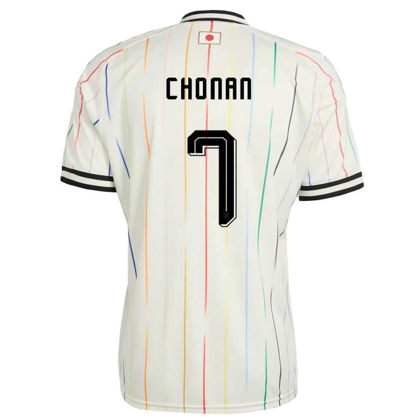 Danxen Niño Camiseta Japón Kaiji Chonan #7 Blanco Negro 2ª Equipación 26-28 La Camisa México