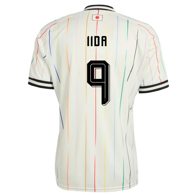Danxen Niño Camiseta Japón Soma Iida #9 Blanco Negro 2ª Equipación 26-28 La Camisa México