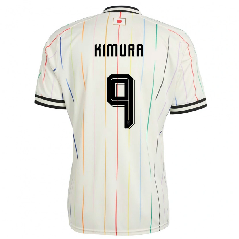 Danxen Niño Camiseta Japón Yudai Kimura #9 Blanco Negro 2ª Equipación 26-28 La Camisa México