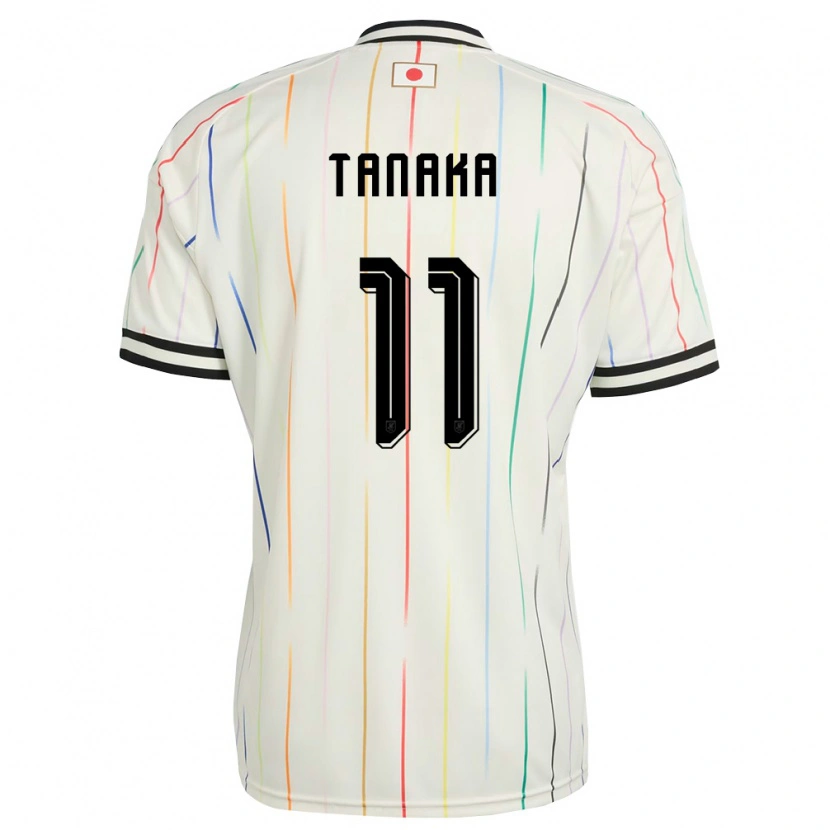 Danxen Niño Camiseta Japón Mina Tanaka #11 Blanco Negro 2ª Equipación 26-28 La Camisa México
