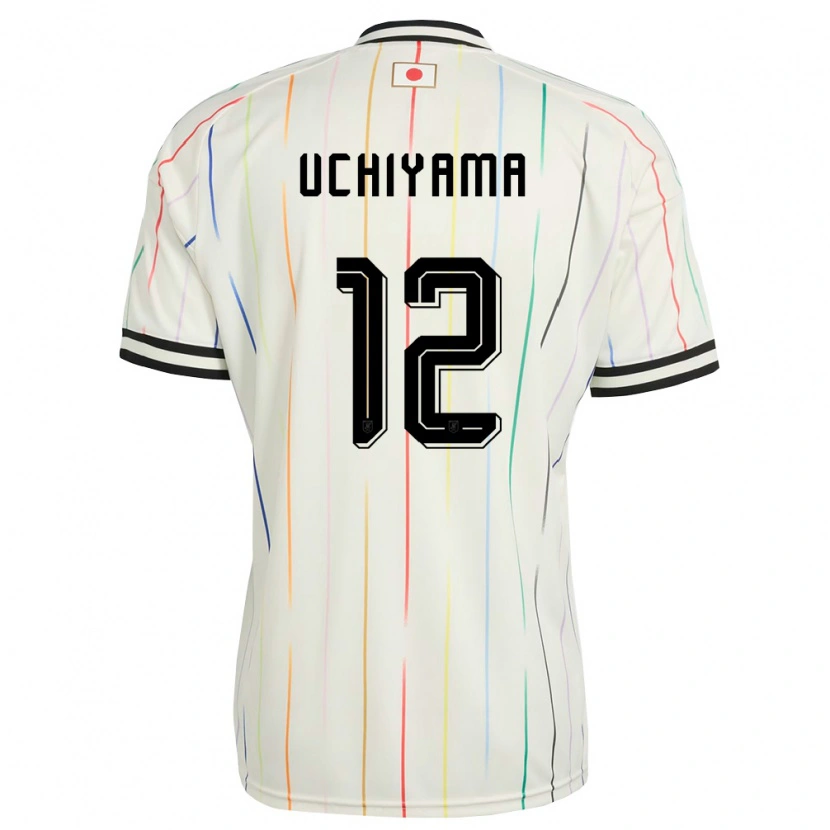 Danxen Niño Camiseta Japón Shota Uchiyama #12 Blanco Negro 2ª Equipación 26-28 La Camisa México