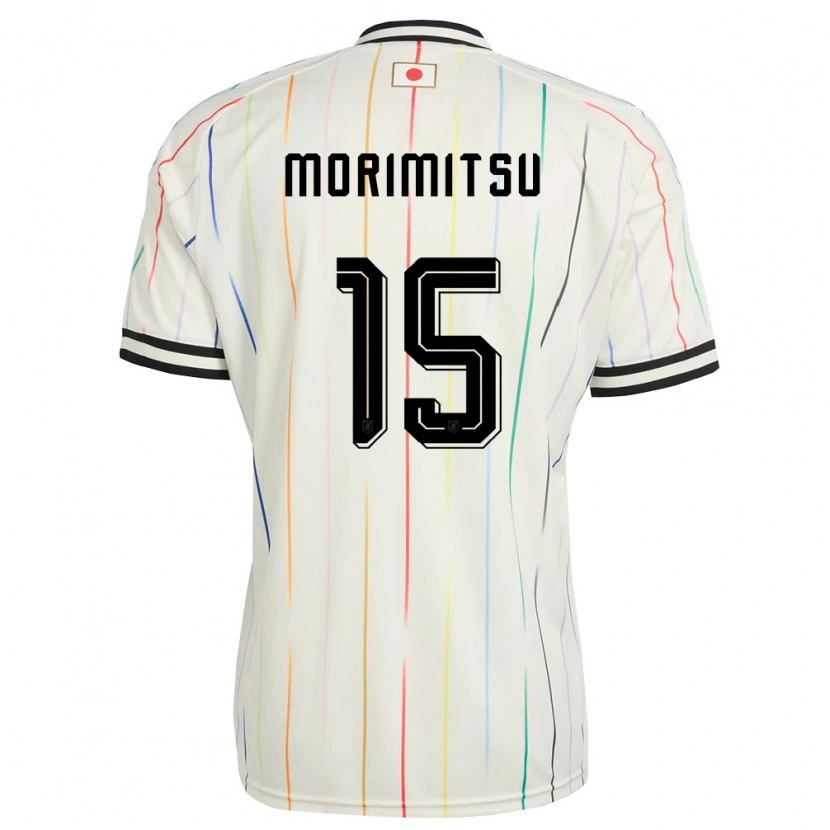 Danxen Niño Camiseta Japón Eito Morimitsu #15 Blanco Negro 2ª Equipación 26-28 La Camisa México
