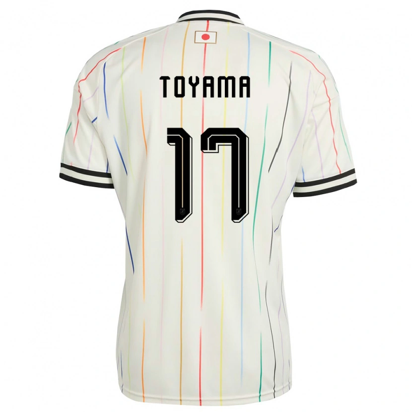 Danxen Niño Camiseta Japón Koe Toyama #17 Blanco Negro 2ª Equipación 26-28 La Camisa México